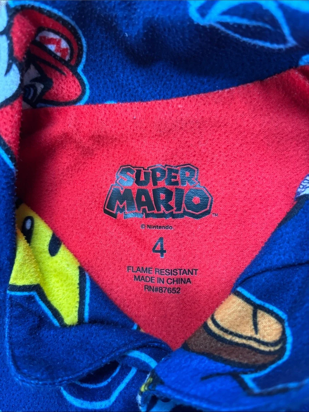 Super Mario Bros cozy navy